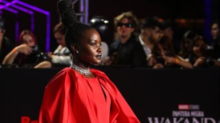 Lupita Nyong’o poses for a photo during the Wakanda Forever Red Carpet in Mexico City at Plaza Satelite on Nov. 09, 2022 in Mexico City, Mexico.