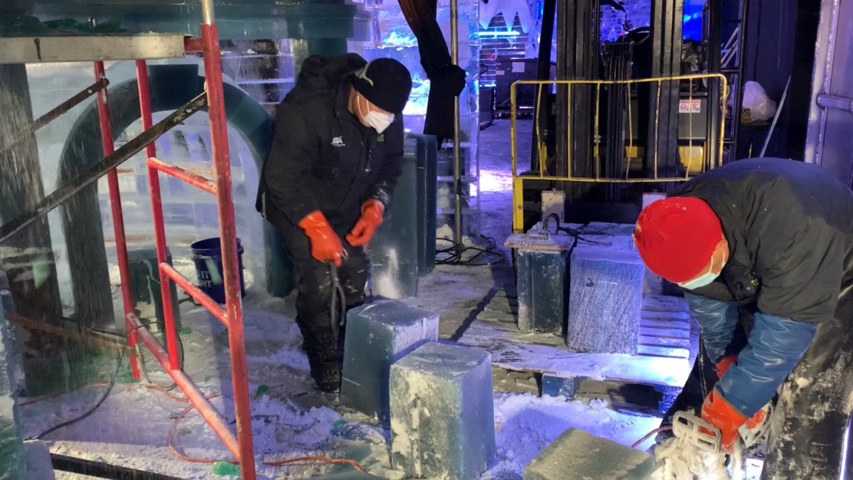 Here's all the work that goes into the Gaylord Texan's iconic ICE! exhibit