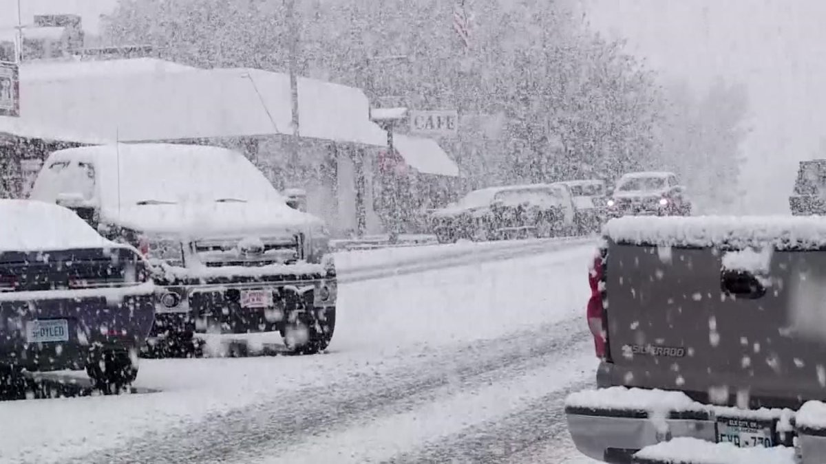 Snow in Hinton, Oklahoma NBC 5 DallasFort Worth