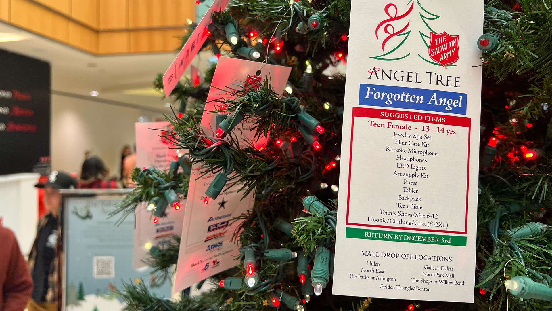 Deadline to Adopt Angels From Salvation Army Angel Tree is Dec. 3