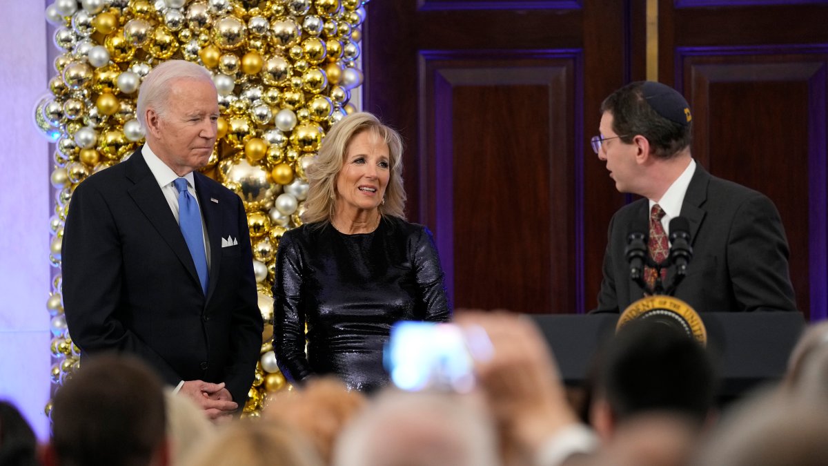 At Hanukkah Event, Biden Condemns ‘Venom’ of Antisemitism