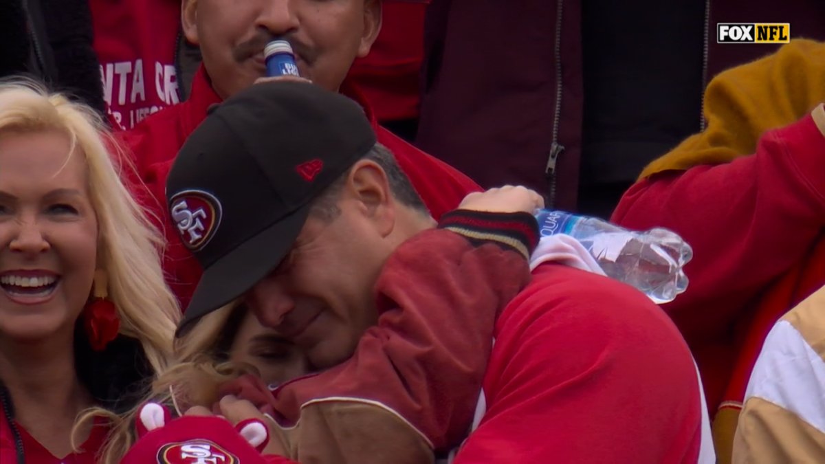 Brock Purdy's Dad Gets Emotional After QB's TD Pass in 49ers-Buccaneers –  NBC 5 Dallas-Fort Worth