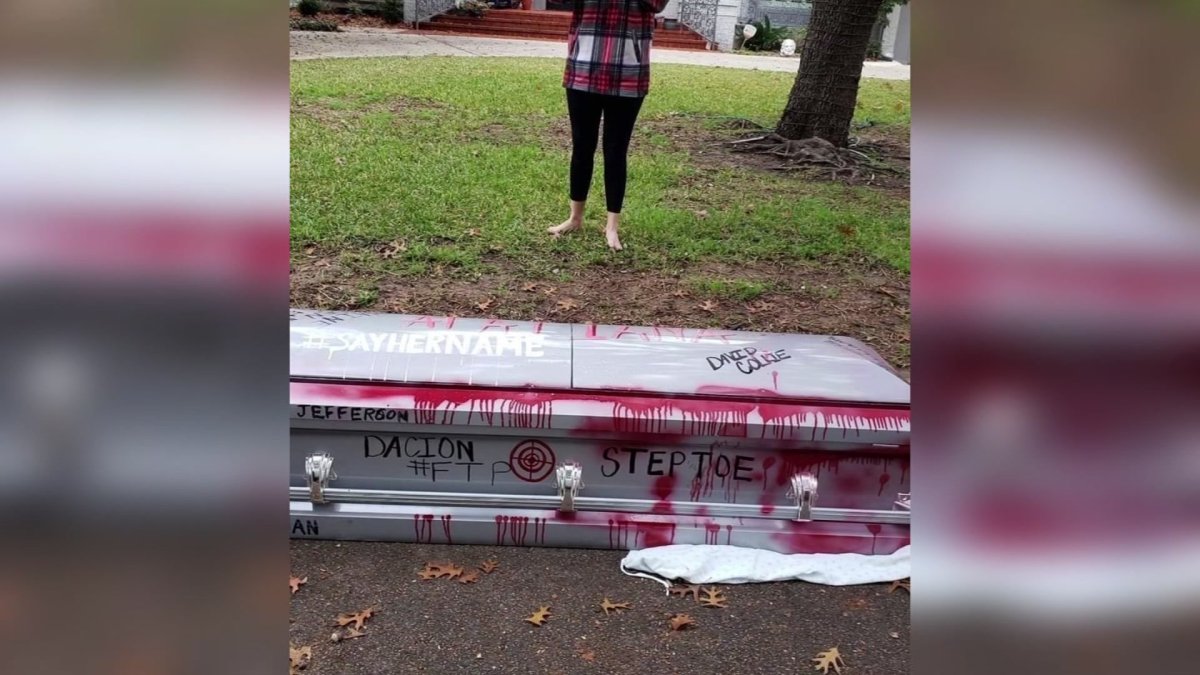 Casket Left Outside North Texas Mayor’s Home NBC 5 DallasFort Worth