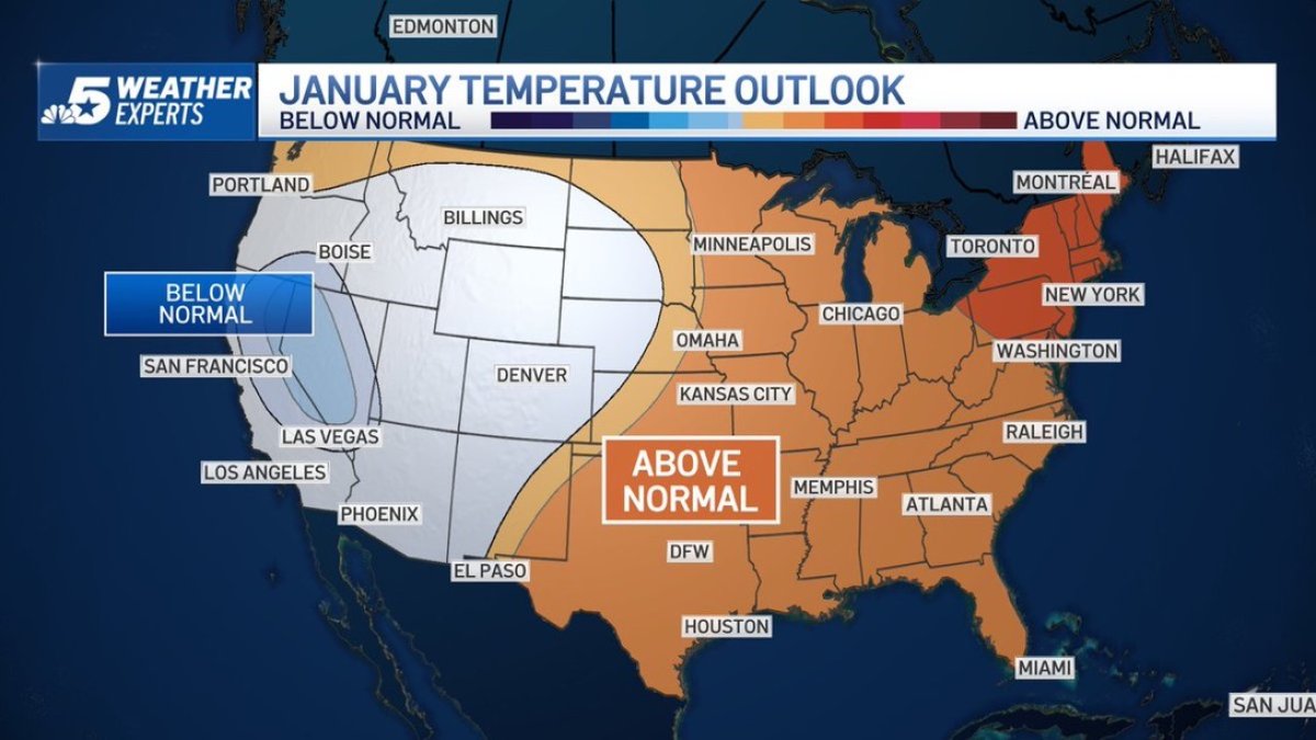 What Will North Texas Weather Be Like in January? NBC 5 DallasFort Worth