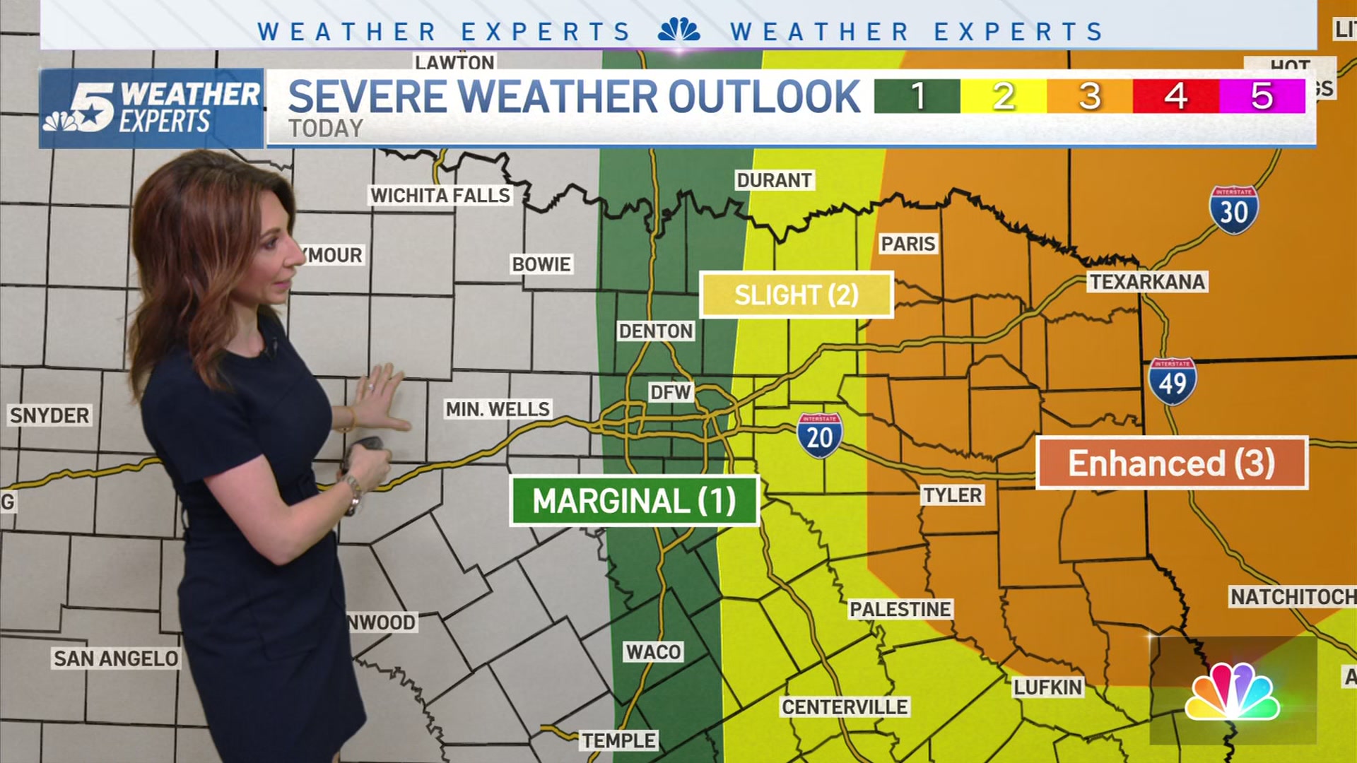 NBC 5 Forecast: Severe Weather Threat For Parts Of North Texas Monday ...