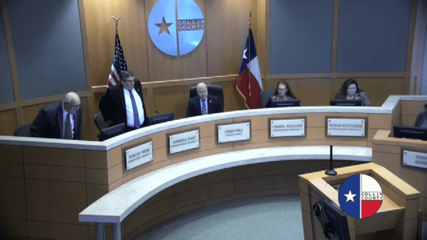 Collin County Commissioners Court in January 2023.