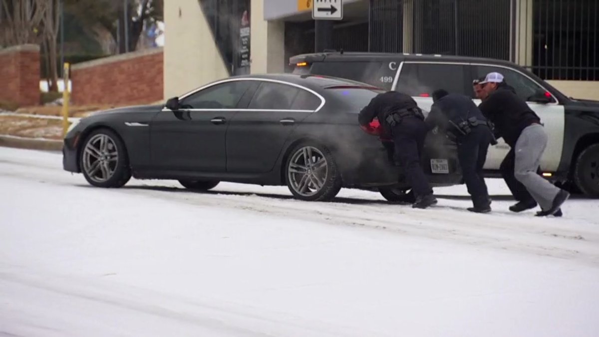 Vehicles Towed After Winter Weather Pushes Through North Texas NBC 5