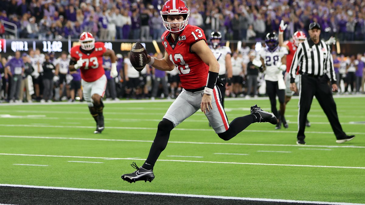 Georgia Bulldogs crush the Texas Christian University Horned Frogs 65-7 to  win second consecutive College Football Playoff National Championship