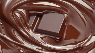 Melted chocolate swirl  background