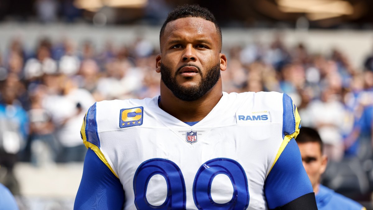 Godkendelse Bliv oppe Komedieserie Aaron Donald's Twitter Bio Briefly Reads 'Former' Member of Rams – NBC 5  Dallas-Fort Worth