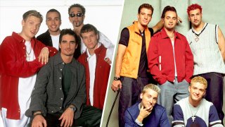 From left: The Backstreet Boys and N'Sync.