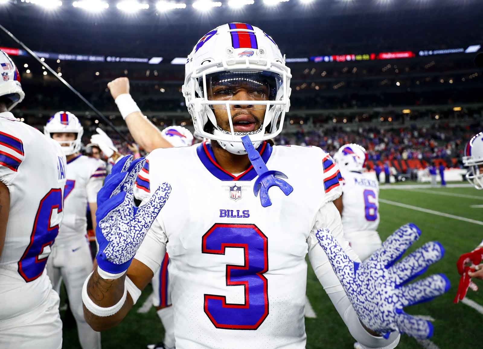 Damar Hamlin shows 'signs of improvement' while still in ICU in critical  condition, Bills say, after mid-game cardiac arrest