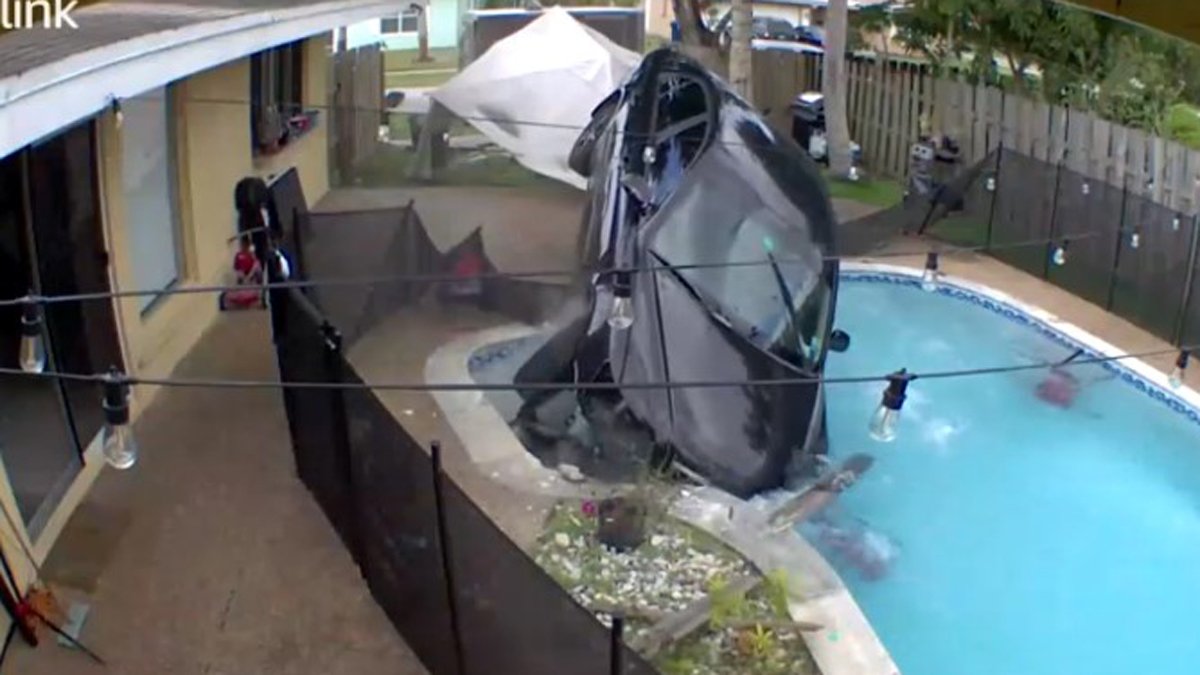 Video Shows Car Crashing Into Swimming Pool at Sunrise Home – NBC 5 ...