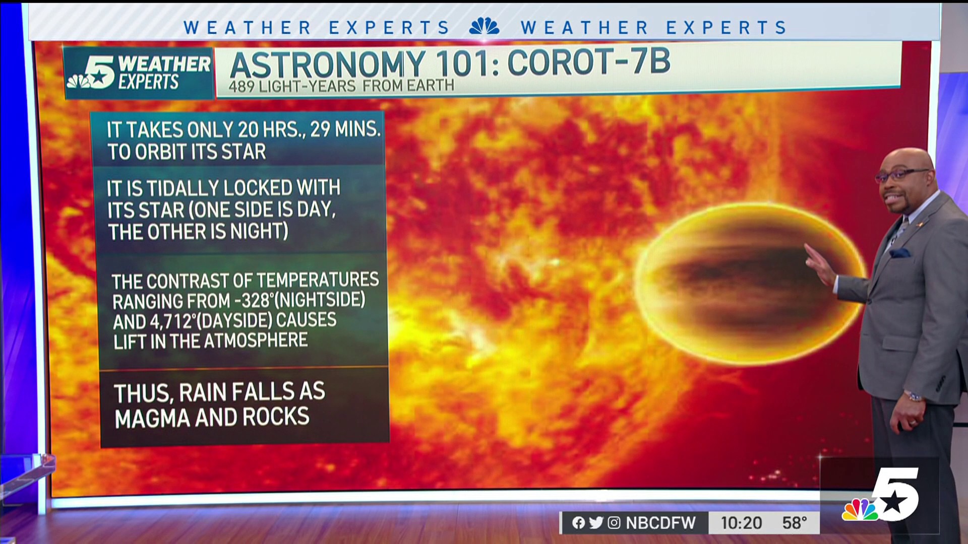 Astronomy 101: Exoplanet Corot-7B – NBC 5 Dallas-Fort Worth