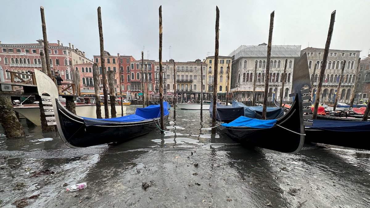 No Romantic Gondola Rides: Venice Canals Dry Up Amid Drought