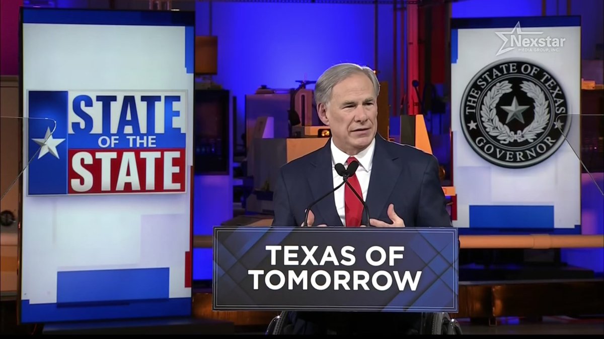 Texas Gov. Greg Abbott Gives State of the State Address Thursday NBC