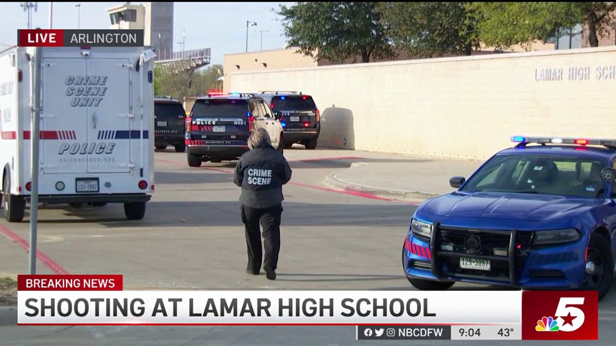 Two Injured During Shooting at Lamar High School NBC 5 DallasFort Worth