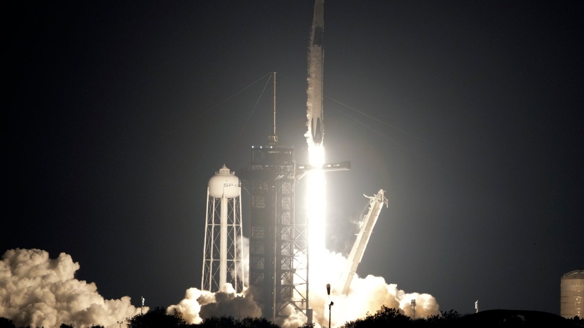 SpaceX Launches US, Russian and UAE Astronauts to International Space Station