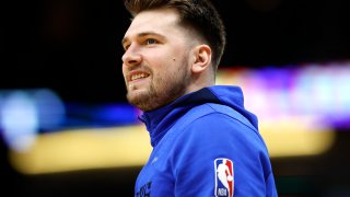 Luka Doncic #77 of the Dallas Mavericks warms up prior to the start of an NBA game against the New Orleans Pelicans at Smoothie King Center on March 08, 2023 in New Orleans, Louisiana.