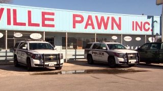 Lewisville Police investigate the death of a pawn shop owner killed Feb. 24, 2023 during an attempted robbery.