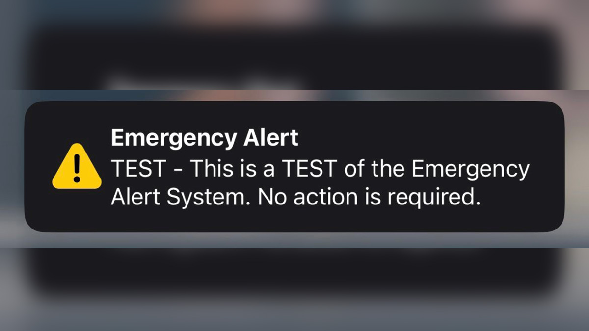Cellphones, TVs and radios will get an emergency alert will on Oct. 4th