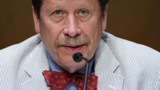 Food and Drug Administration Commissioner Robert Califf testifies before a Senate Health, Education, Labor, and Pensions hearing to examine an update on the ongoing Federal response to COVID-19, at the U.S. Capitol in Washington, U.S., June 16, 2022.