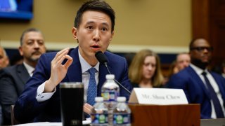 TikTok CEO Shou Zi Chew testifies before the House Energy and Commerce Committee in the Rayburn House Office Building on Capitol Hill on March 23, 2023 in Washington, DC.