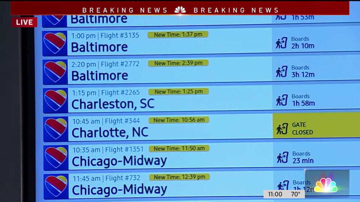 FAA Lifts Nationwide Ground Stop for Southwest Airlines NBC 5 Dallas