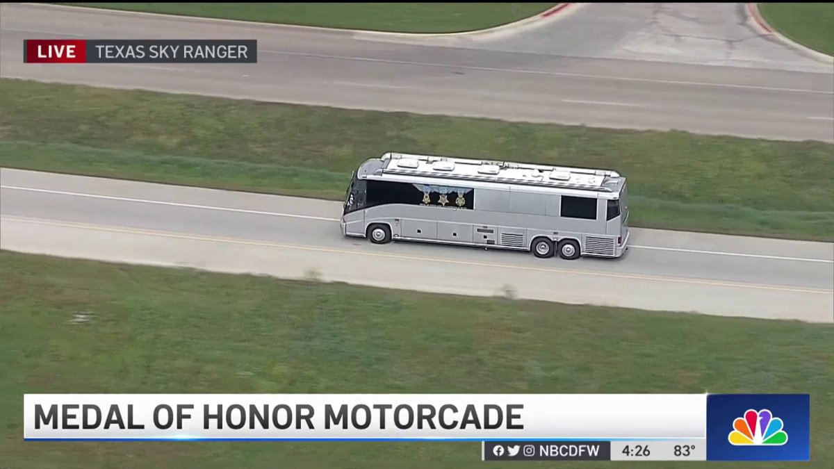 Medal of Honor Motorcade Makes Its Way Through North Texas NBC 5