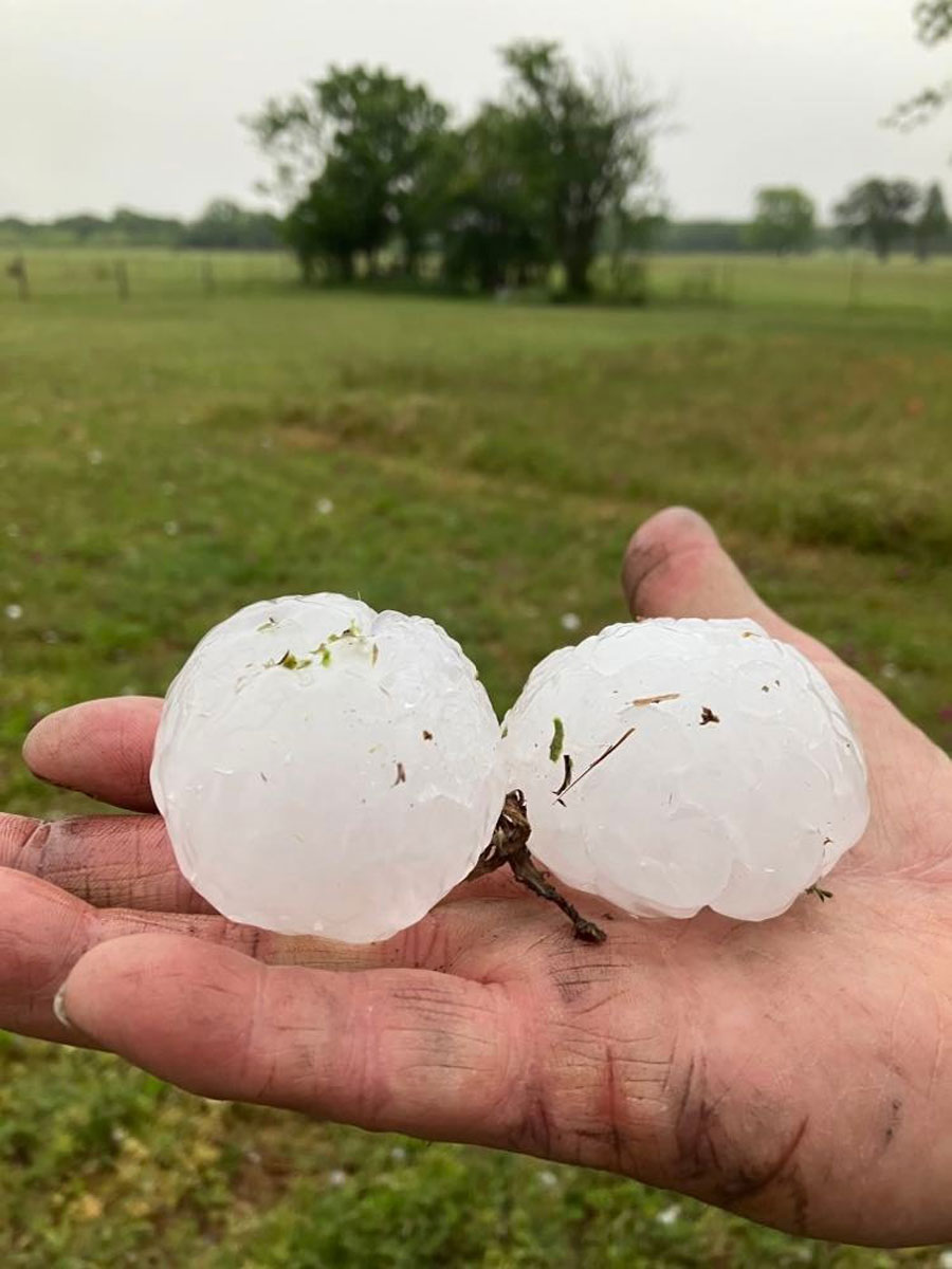 Hail between Dublin and Stephenville