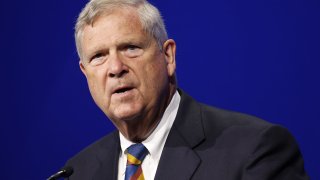 Tom Vilsack, US agriculture secretary, speaks during the SelectUSA Investment Summit in National Harbor, Maryland, on Monday, June 27, 2022.