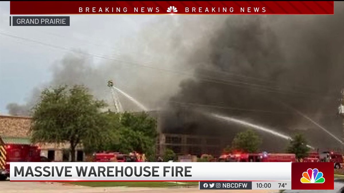 Crews Battle Massive Warehouse Fire in Grand Prairie NBC 5 Dallas