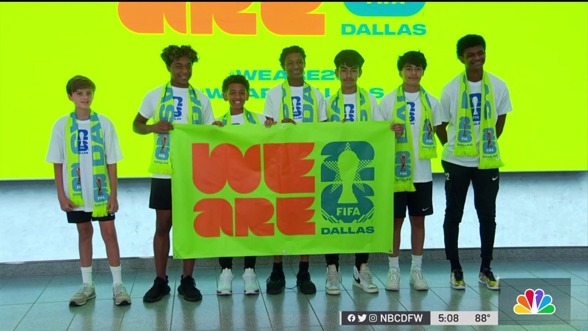 Dallas Unveils Fifa World Cup 2026 Logo Nbc 5 Dallas Fort Worth