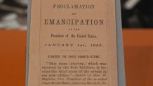 Union soldiers often read these small versions of the Emancipation Proclamation to enslaved people who could not read.