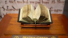This version of the Magna Carta is small enough to fit in a pocket.