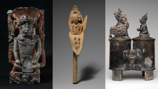 Lives of the Gods: Divinity in Maya Art pieces on display at the Kimbell Art Museum