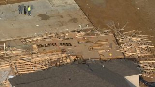 Authorities in Texas say two people have been pronounced dead and multiple injuries were reported after a house collapsed.