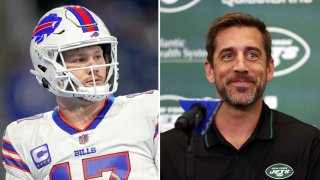 Josh Allen and the Bills will face Aaron Rodgers and the Jets on Monday Night Football in Week 1.