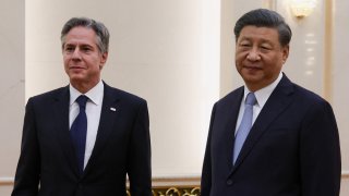 China’s President Xi Jinping (R) met with U.S. Secretary of State Antony Blinken. The U.S. has looked to cut China off from key technologies like advanced semiconductors over the past few years. The two sides likely discussed tech tensions but analysts said not much is likely to change even as the two sides look to improve relations.
