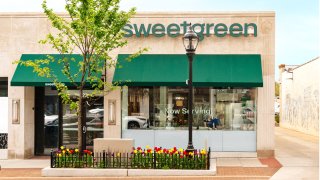 The exterior of Sweetgreen’s Naperville location