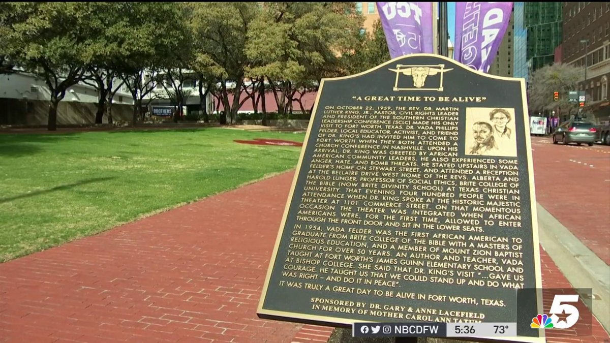 Martin Luther King Jr. Monument repaired in Fort Worth ahead of
