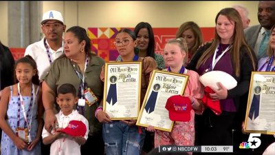 Three Uvalde students recognized for heroic actions dialing 911 during shooting