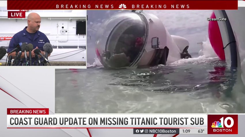 Watch: Coast Guard gives update on missing Titanic tourist sub
