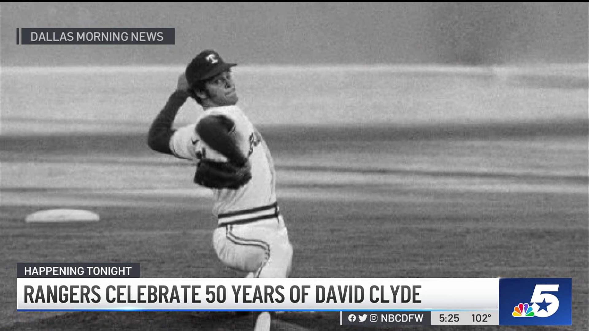 David Clyde honored by Texas Rangers 50 years after 1st MLB start