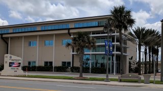 The Daytona Beach Shores Public Safety Building on 3050 S. Atlantic Ave in Daytona Beach Shores, Florida.