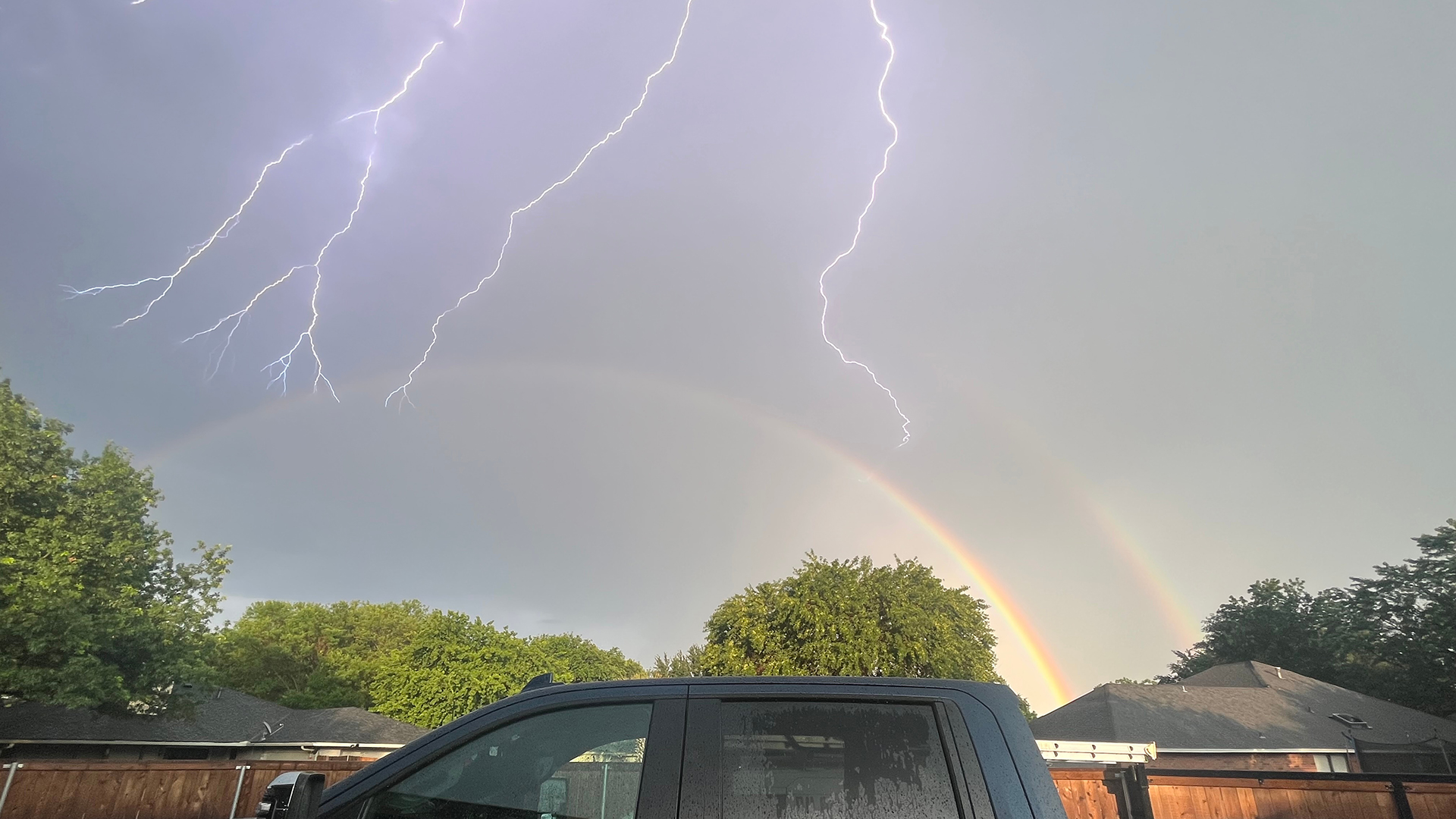 PHOTOS: Lightning and rainbows on June 8, 2023