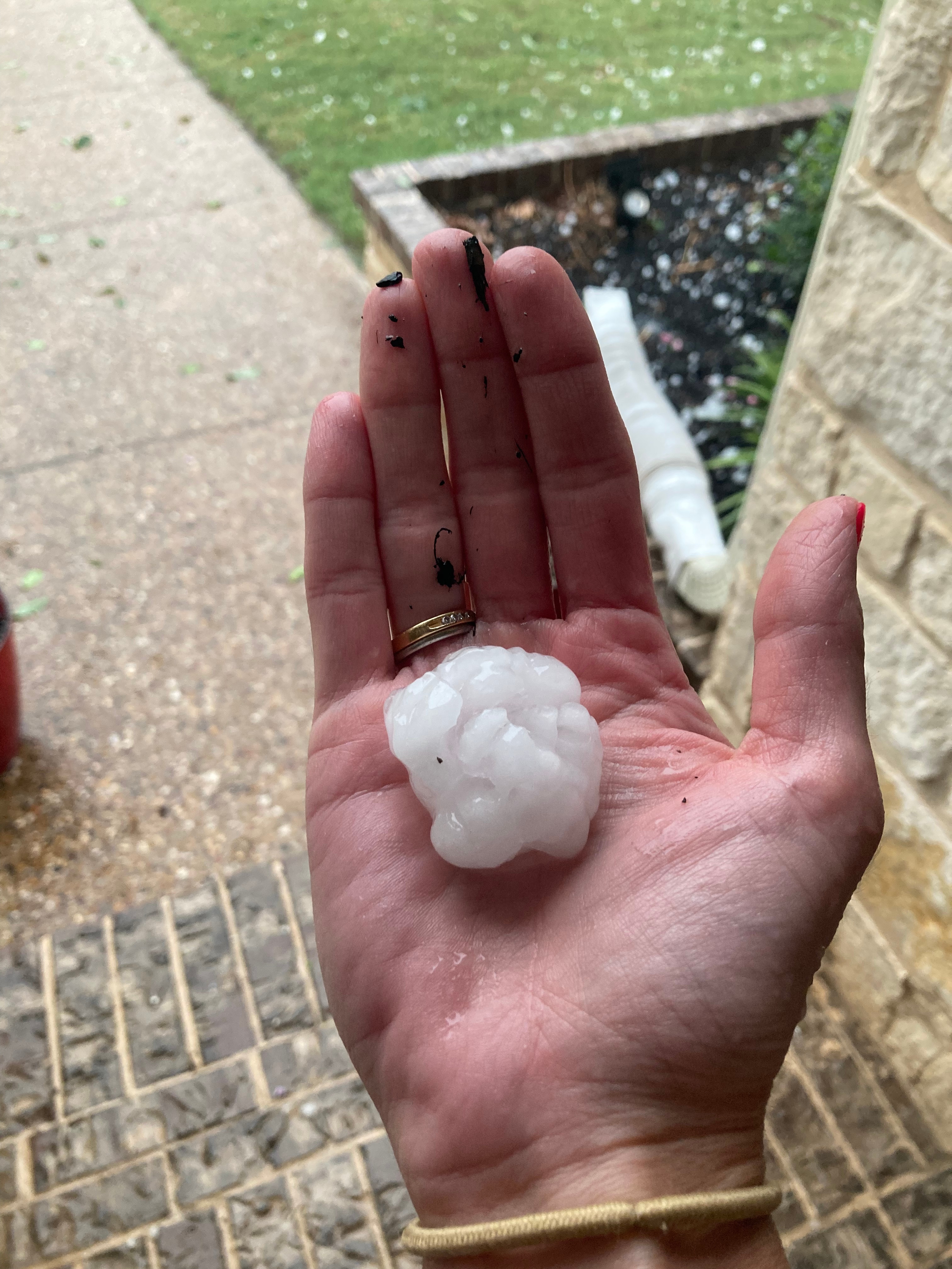 Golf ball sized hail trophy club, TX