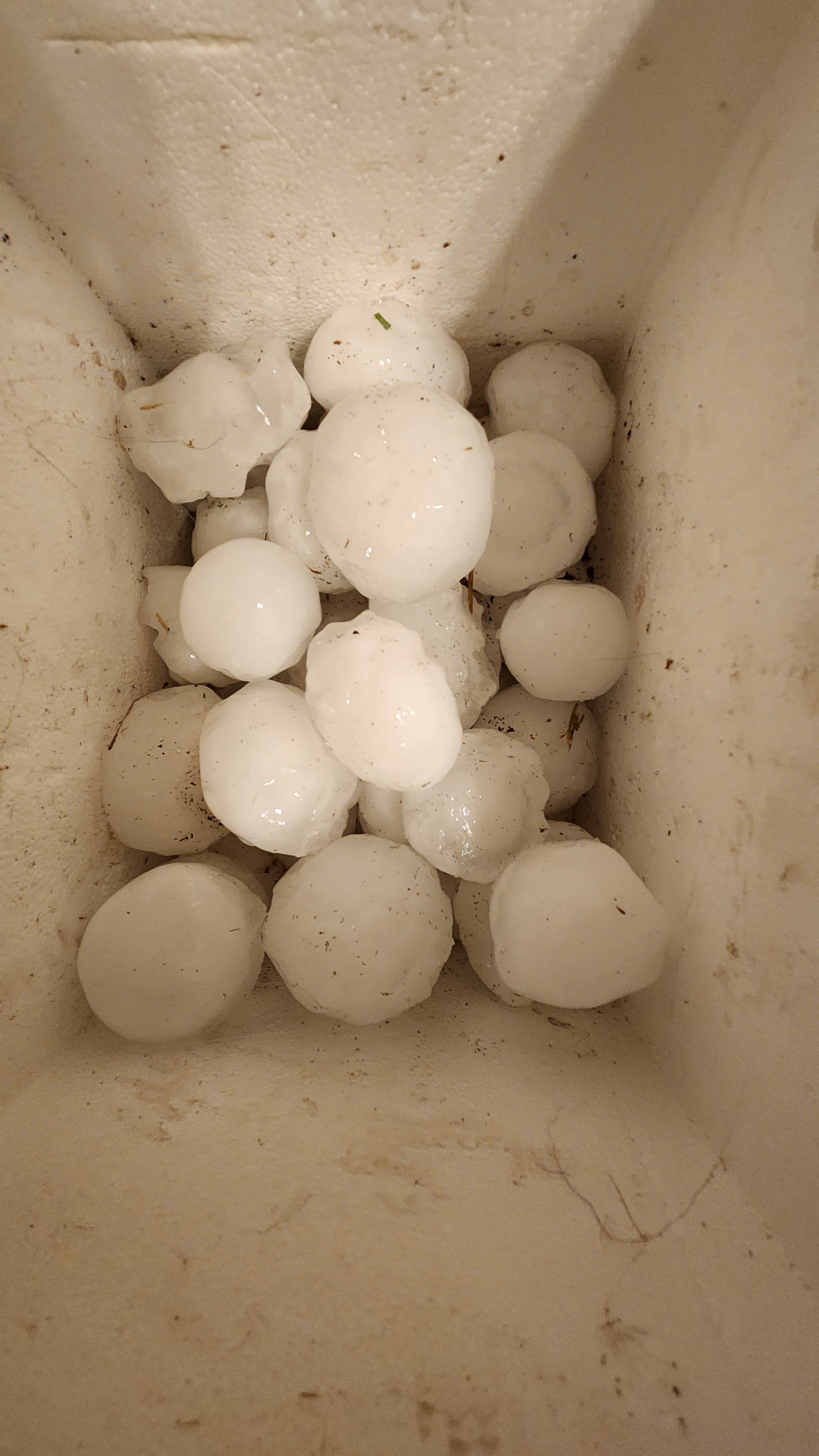 Hail in Lantana, TX