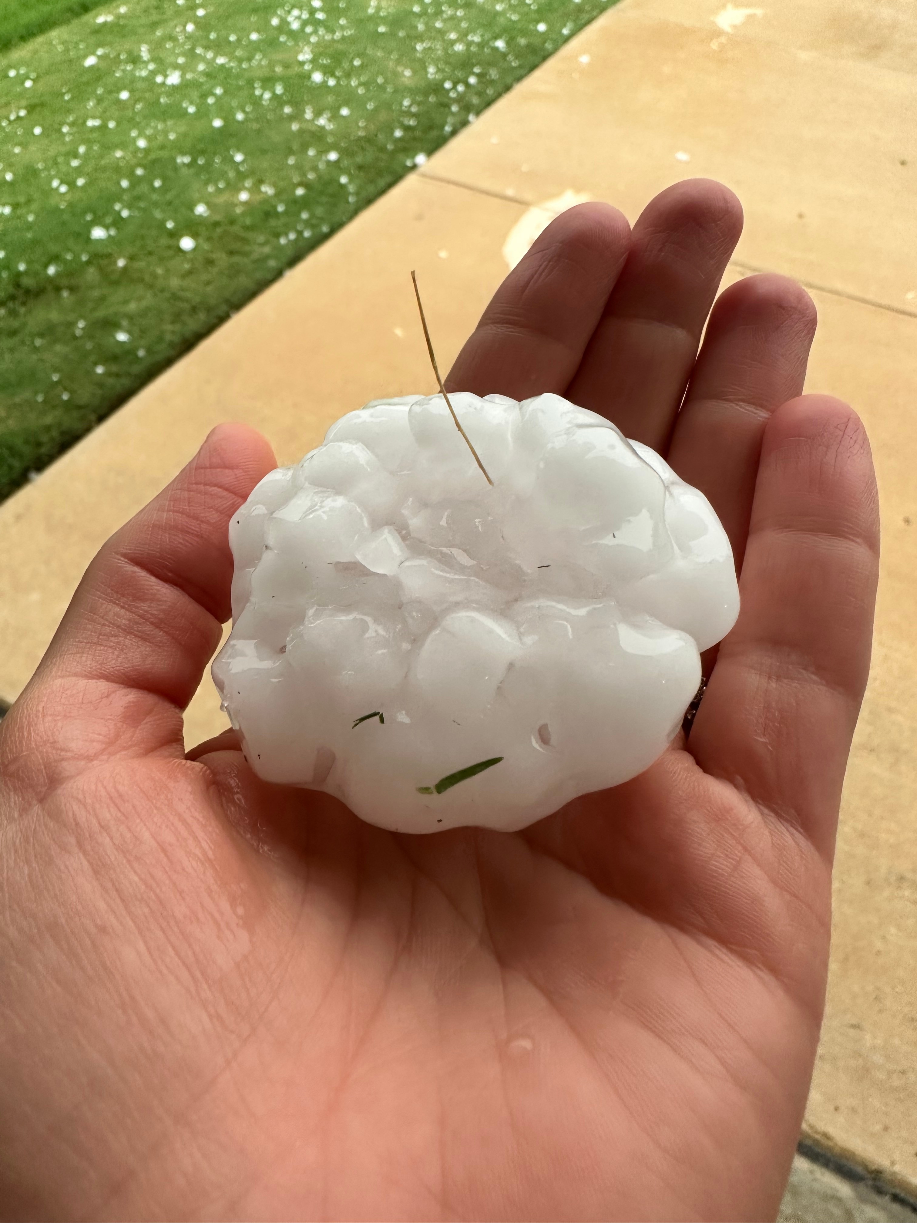 Hail from Roanoke, Texas