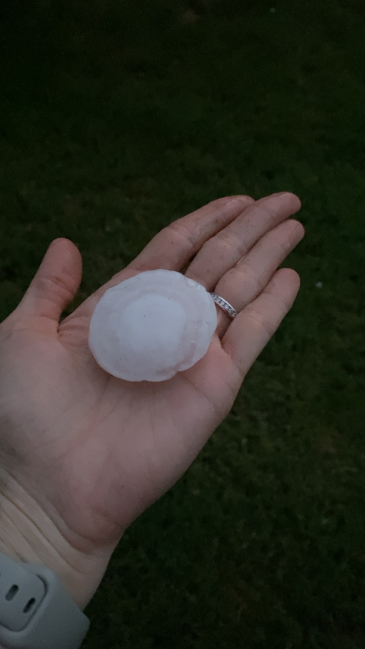 Hailsize in Flower Mound, Tx